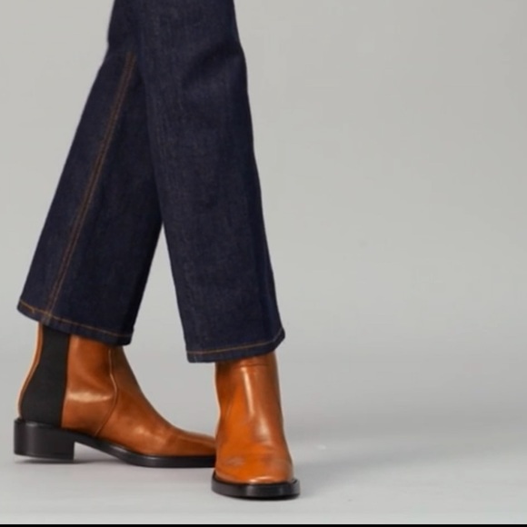 TORY BURCH Chelsea Boot 8M Bonnie Brown/Perfect Black - Picture 3 of 5